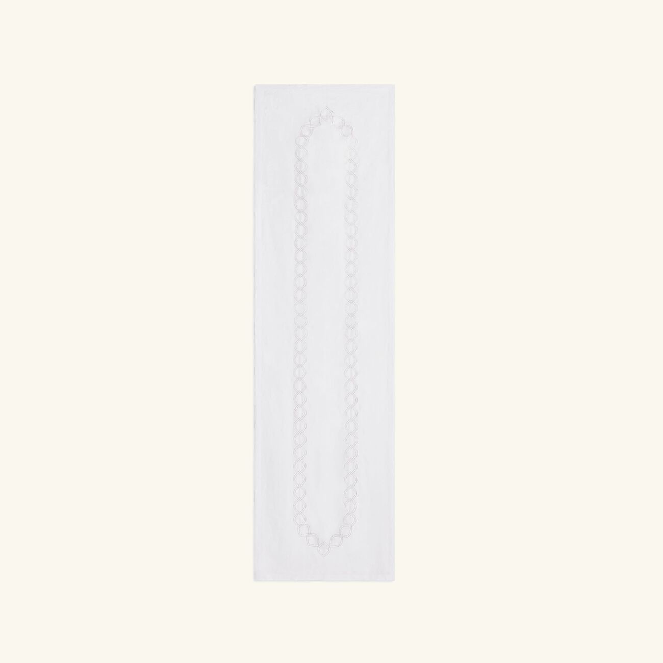 catherine denoual saba table runner white