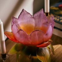 daum jardin de lotus vase medium