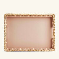 Giverny Serving Tray Rectangular Medium Pink giobagnara giverny serving tray rectangular medium pink