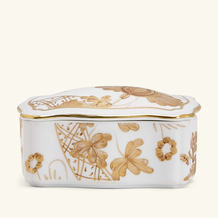 ginori 1735 oriente italiano jewelry box gold