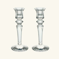 baccarat mille nuits candle holder clear set of 2