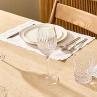 waterford lismore diamond wine glass clear set of 2