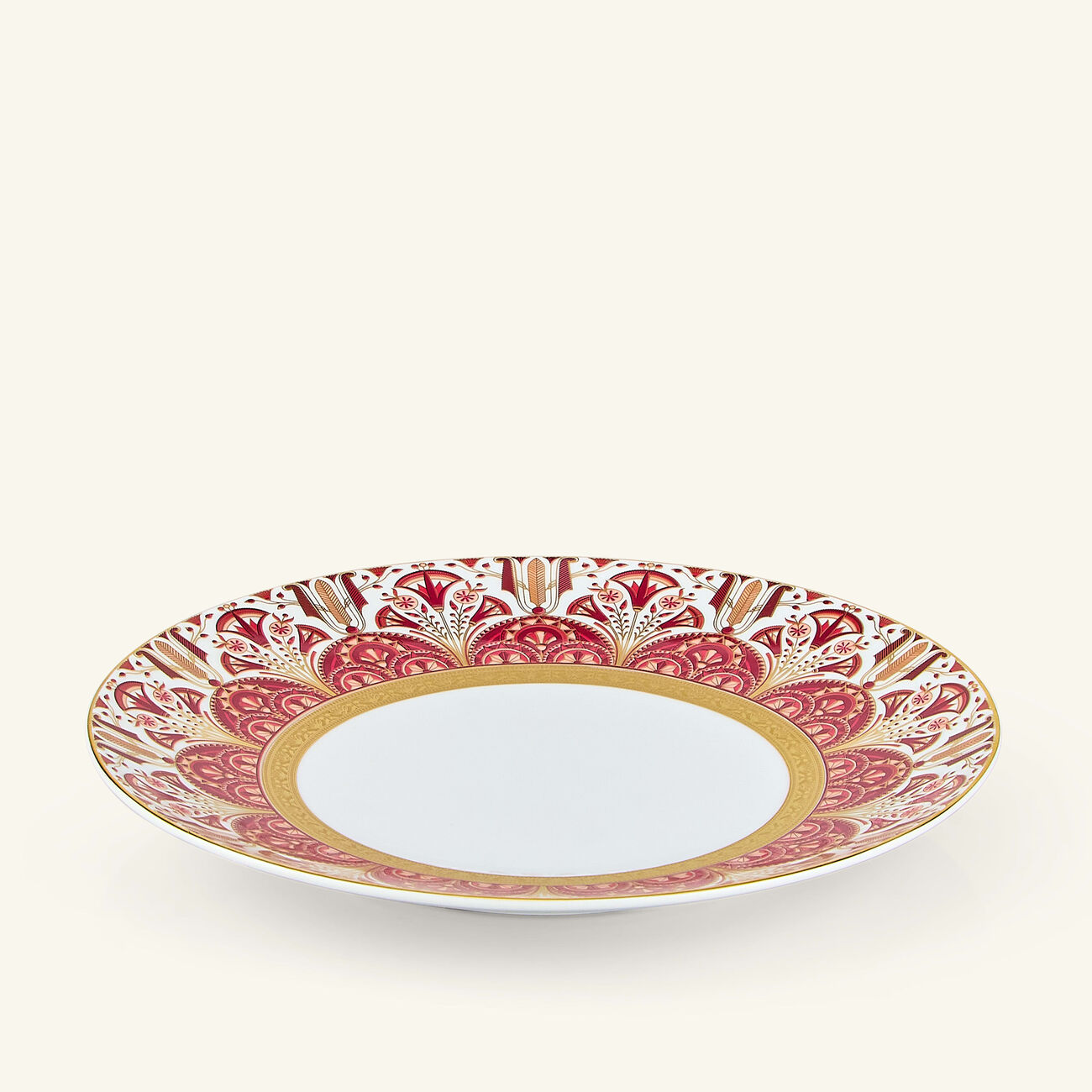 haviland reves du nil pourpre salad plate red 21cm