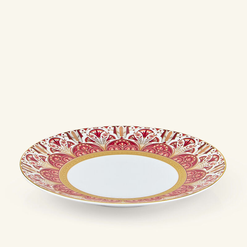 haviland reves du nil pourpre salad plate red 21cm