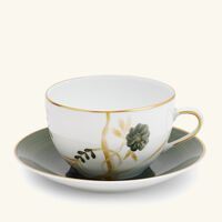 marie daage breakfast cup saucer green