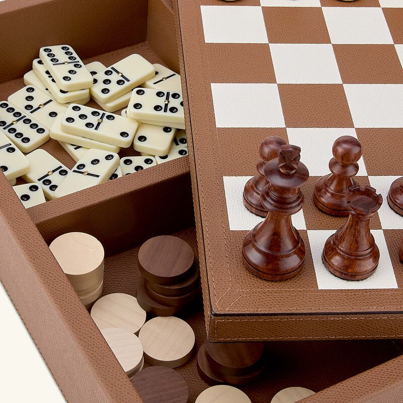 Triple Game Box Chess Draughts Domino giobagnara triple game box chess draughts domino