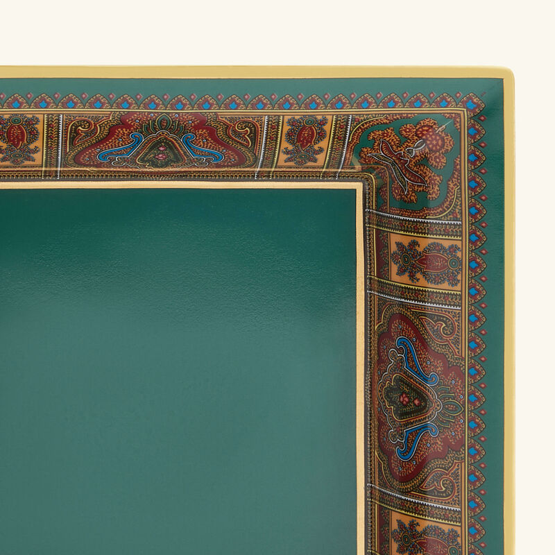 etro cachemire trinket tray square small green