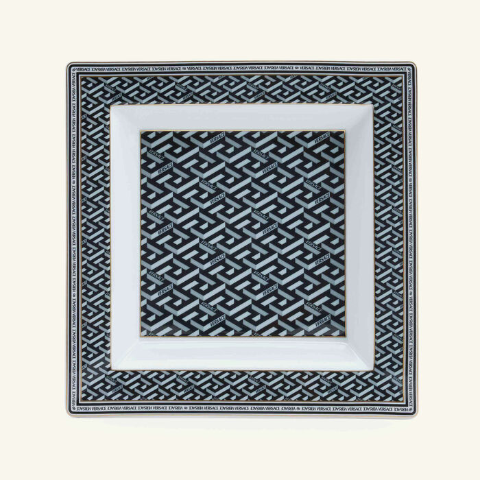 versace la greca signature trinket tray square