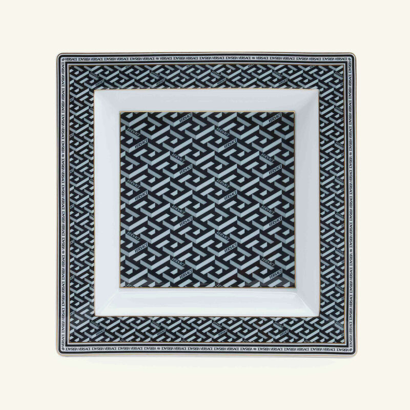 versace la greca signature trinket tray square