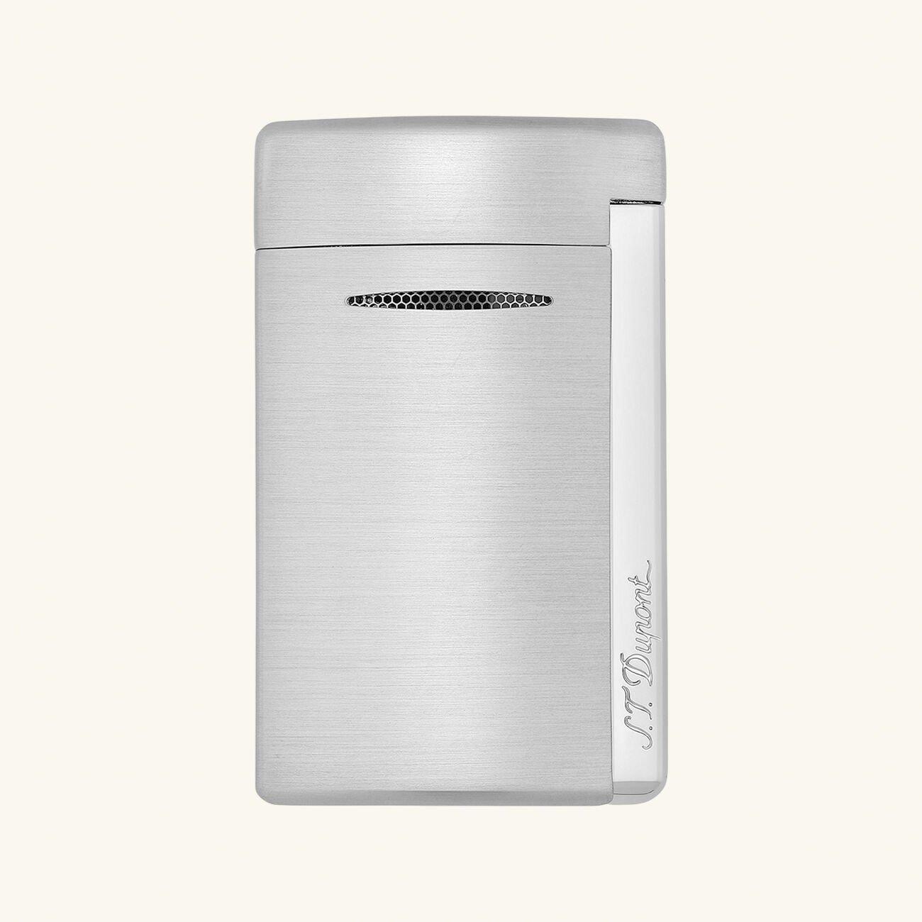 st dupont minijet lighter silver