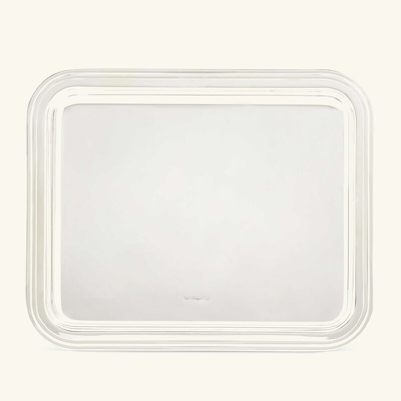Albi Serving Tray Rectangular Small Silver Plated christofle albi serving tray rectangular small silver plated