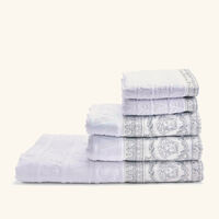 versace i love baroque towels white set of 5