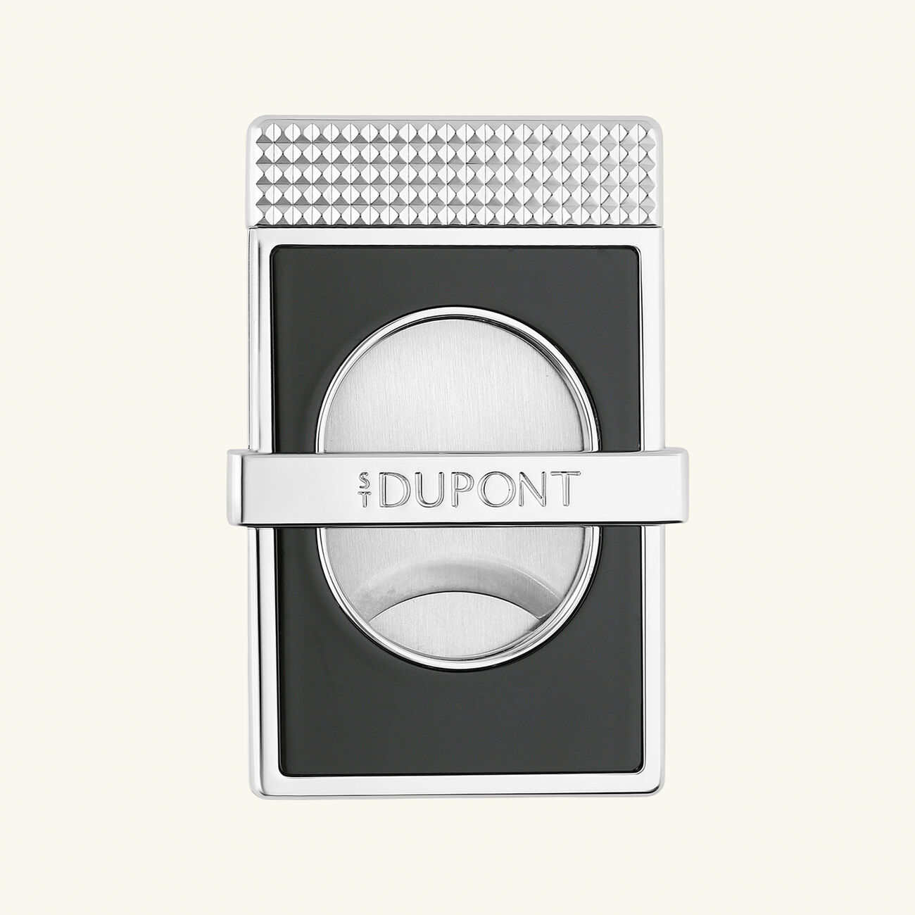 st dupont cigar stand slim cigar cutter silver