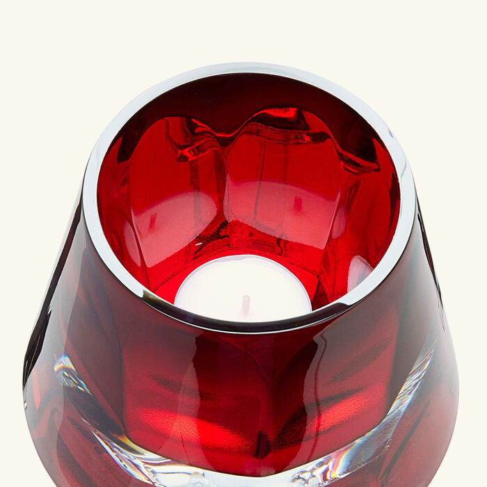 baccarat harcourt my fire candle holder red