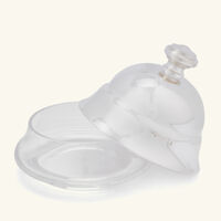 christofle marly butter dish silver plated