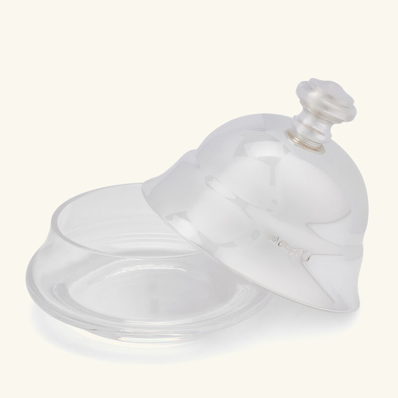 christofle marly butter dish silver plated