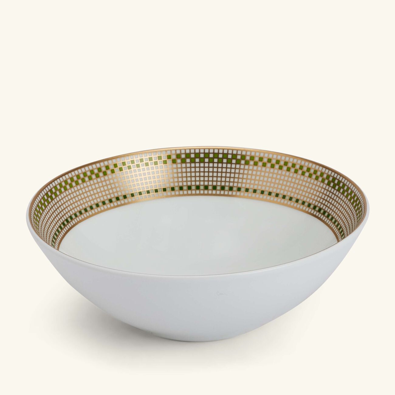 bernardaud augusta bowl round green 16cm