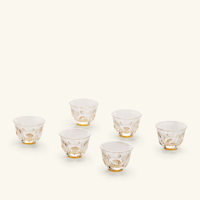 reflections copenhagen esmee arabic coffee cups gold set of 6
