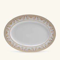 versace medusa gala serving platter oval white 34cm