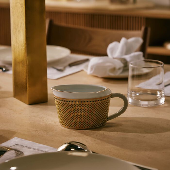 bernardaud augusta gravy boat green