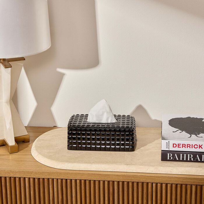 mario cioni   c luxe tissue box black