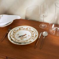 جينوري 1735 طبق الحلويات فوليير جياي دائري باللون الذهبي 22 سم