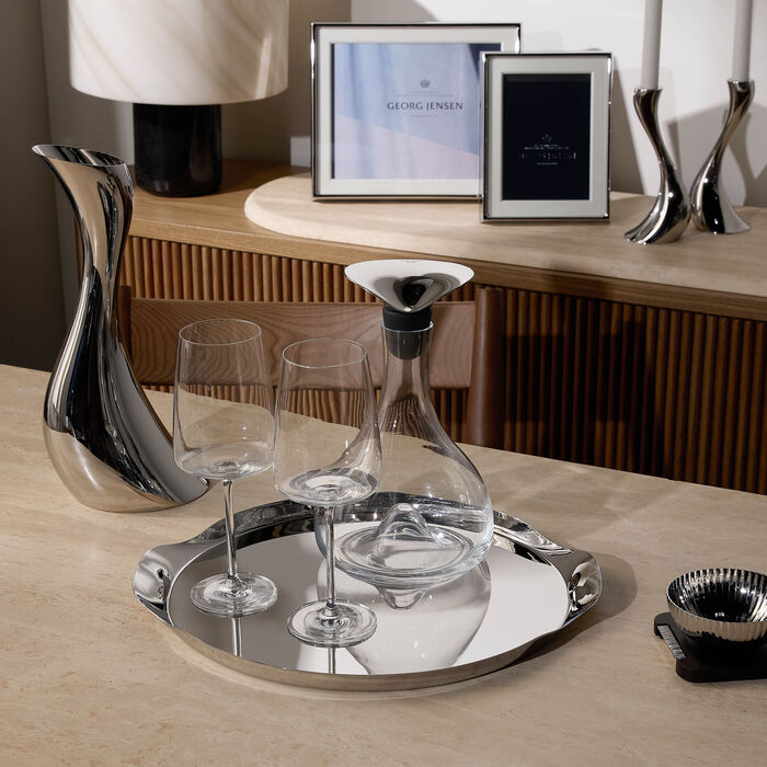 georg jensen wine   bar serving tray clear