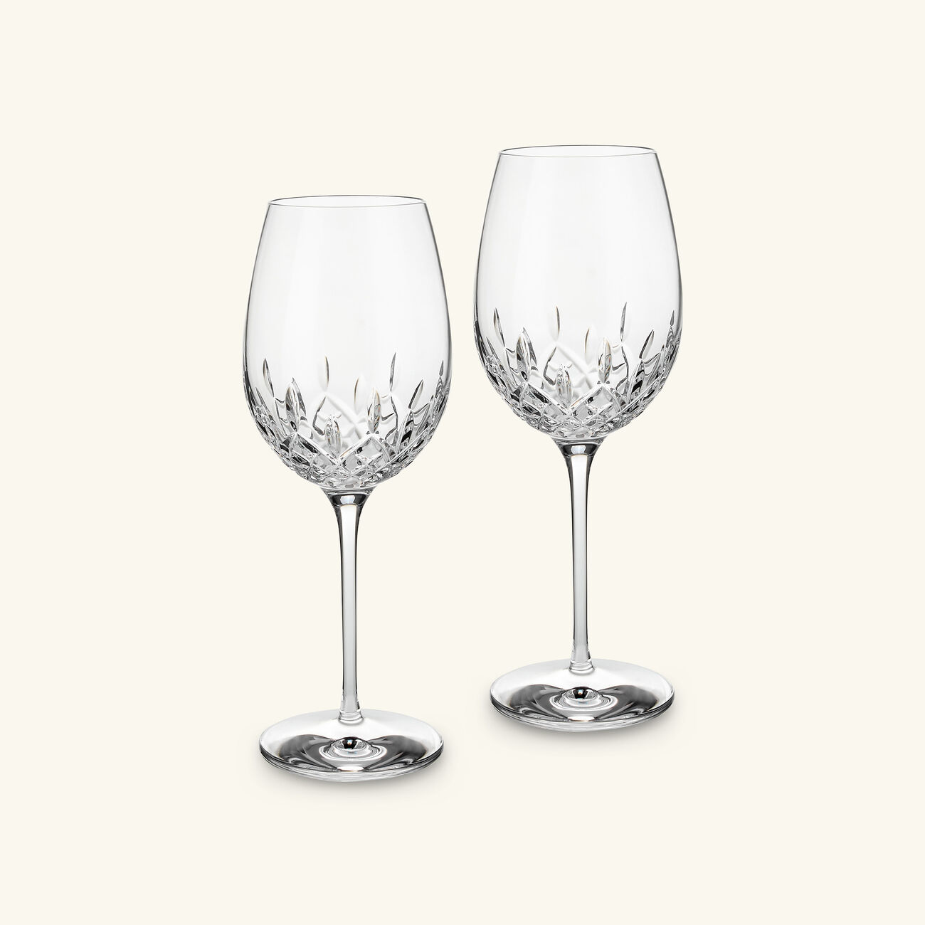waterford lismore wine glasses clear set of 2
