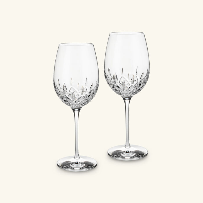 waterford lismore wine glasses clear set of 2