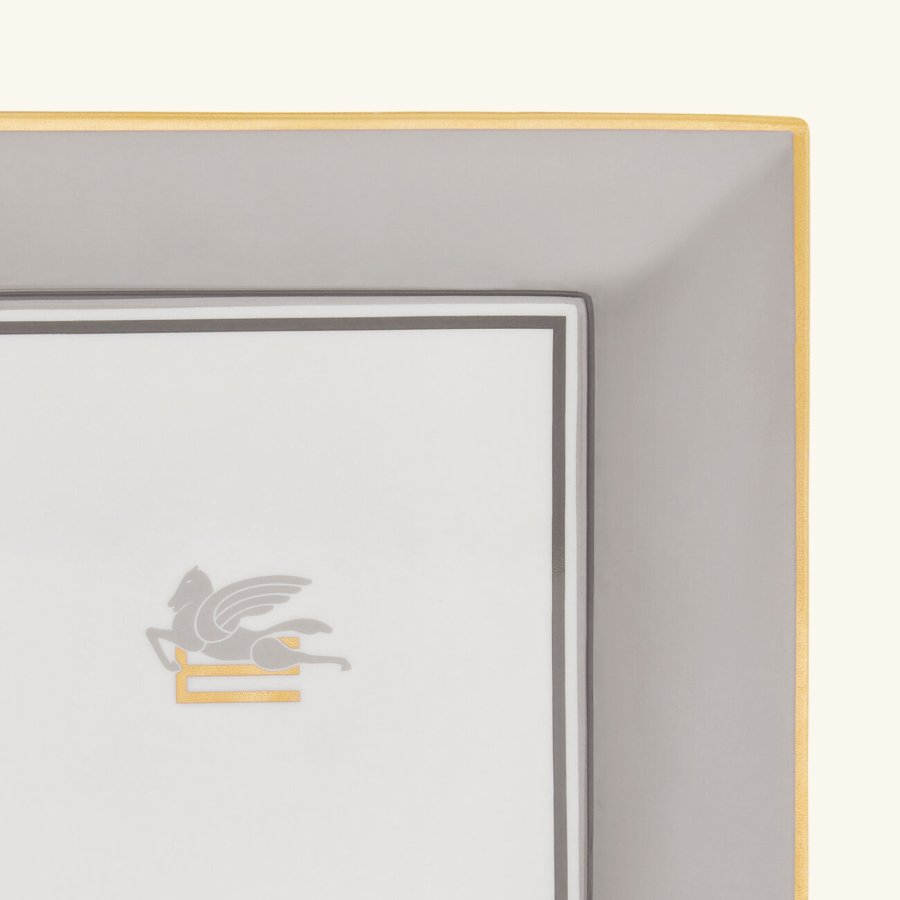 etro pegaso trinket tray square small grey