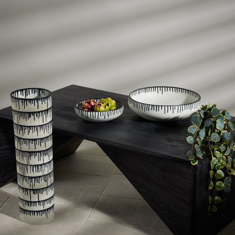 لوبجيه قطعة ديكور مركزية توكاسو بيضاء