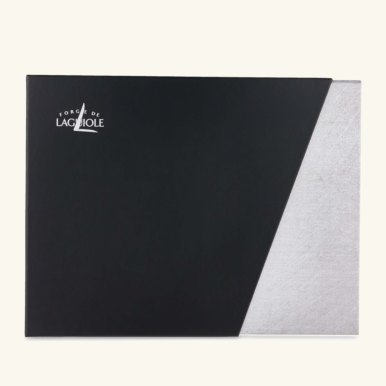 forge de laguiole acrylic handle table knife black set of 6