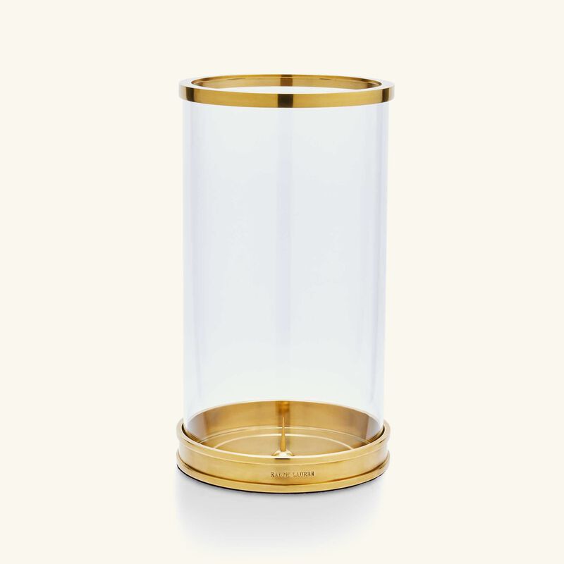 ralph lauren home modern hurricane candle holder gold
