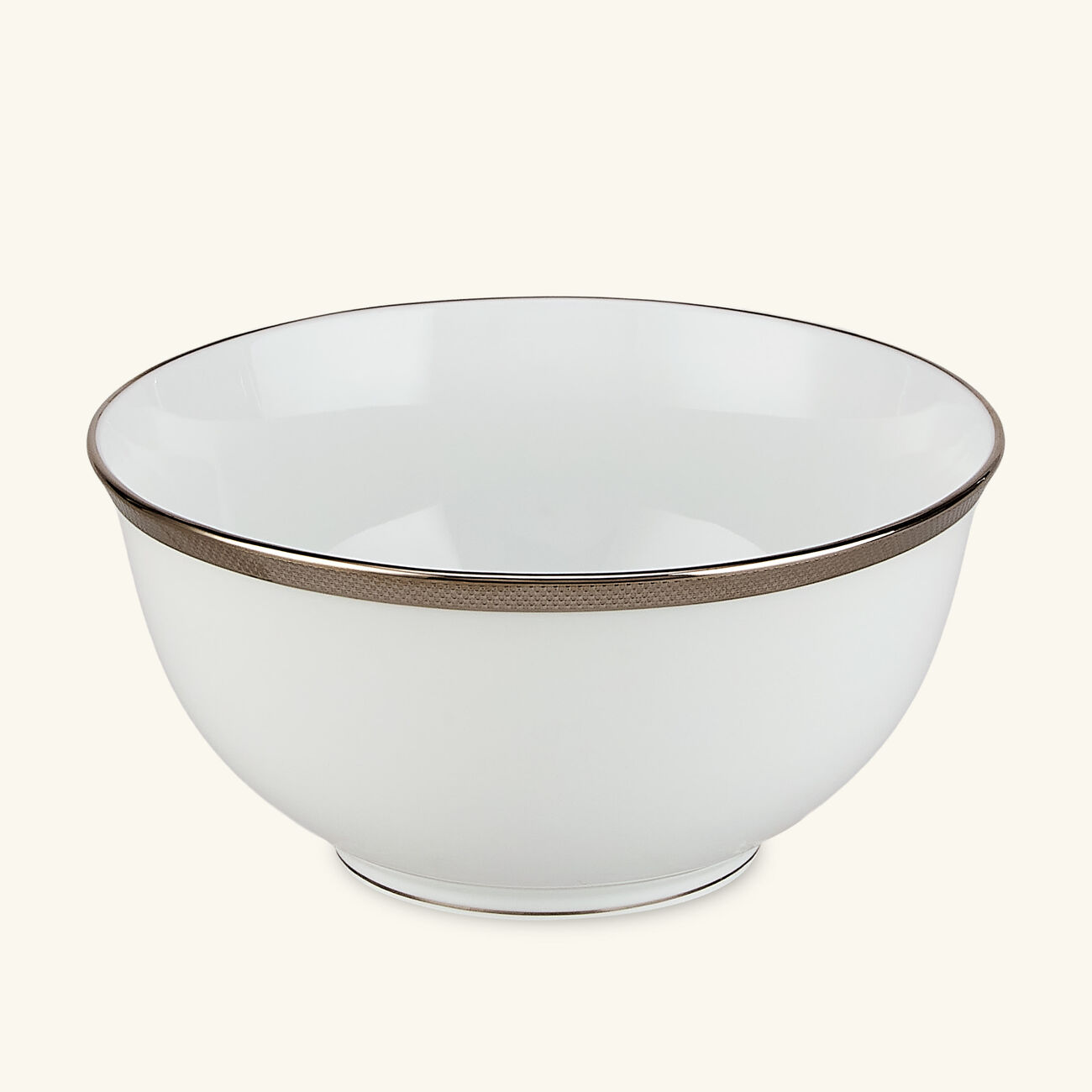Maille Platine Noodle Bowl White 50cl bernardaud maille platine noodle bowl white 50cl