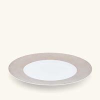bernardaud dune service plate round silver 31cm