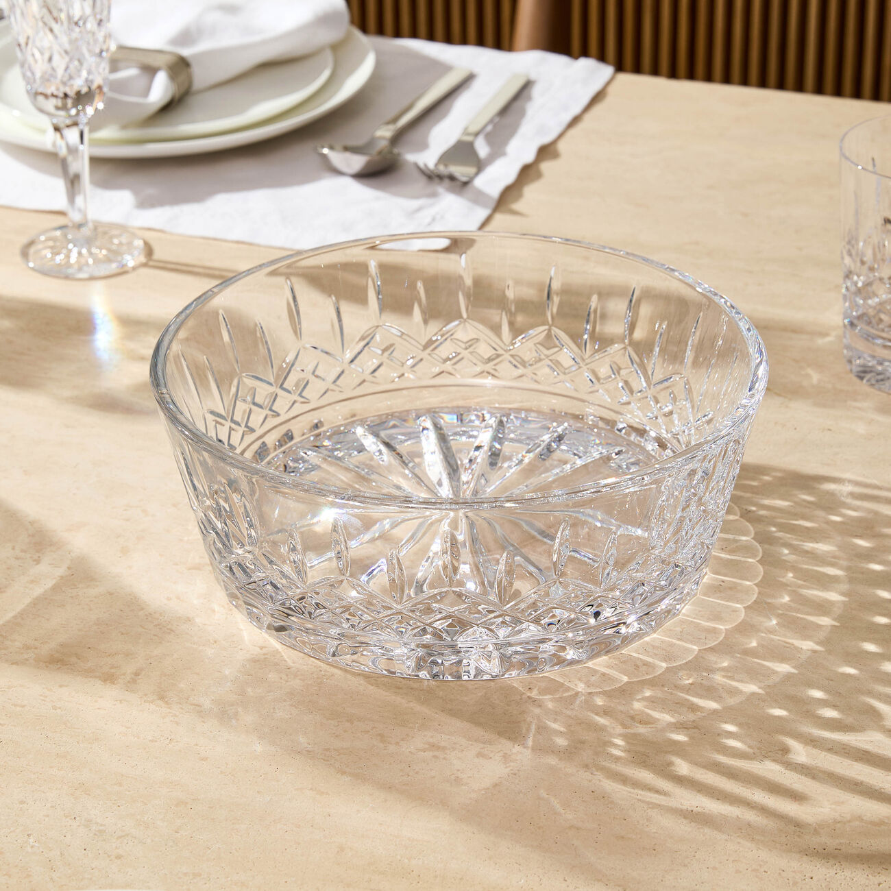 waterford lismore serving bowl clear 25cm