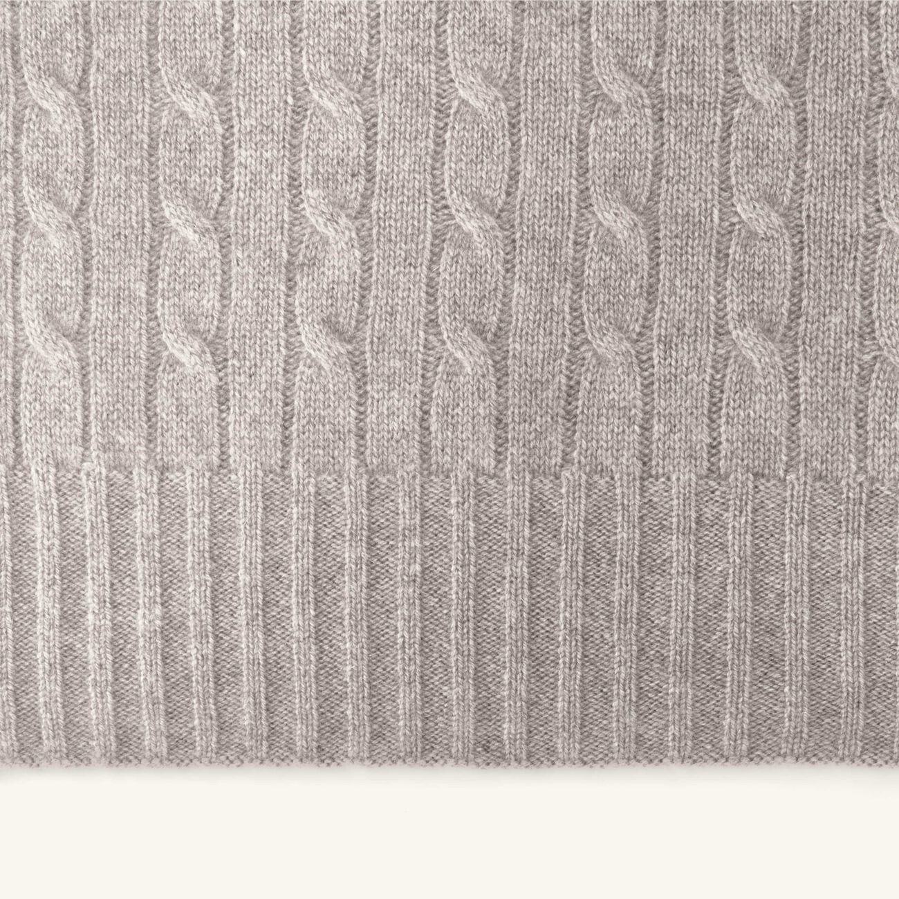 ralph lauren home iconic cable cashmere throw blanket grey