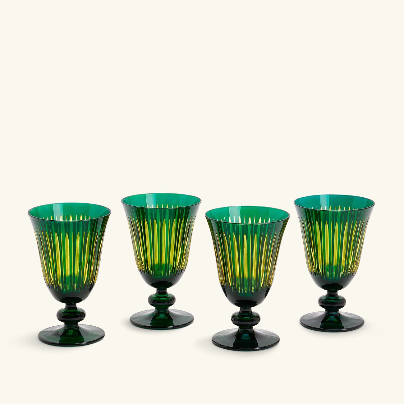l objet prism wine glasses green set of 4