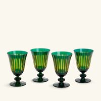 l objet prism wine glasses green set of 4