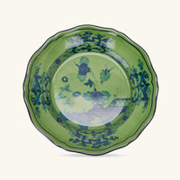 ginori 1735 oriente italiano malachite bread plate round green 17cm