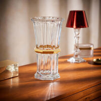 baccarat harcourt vase medium gold