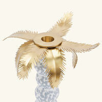 l objet haas mojave palm candle holder grey