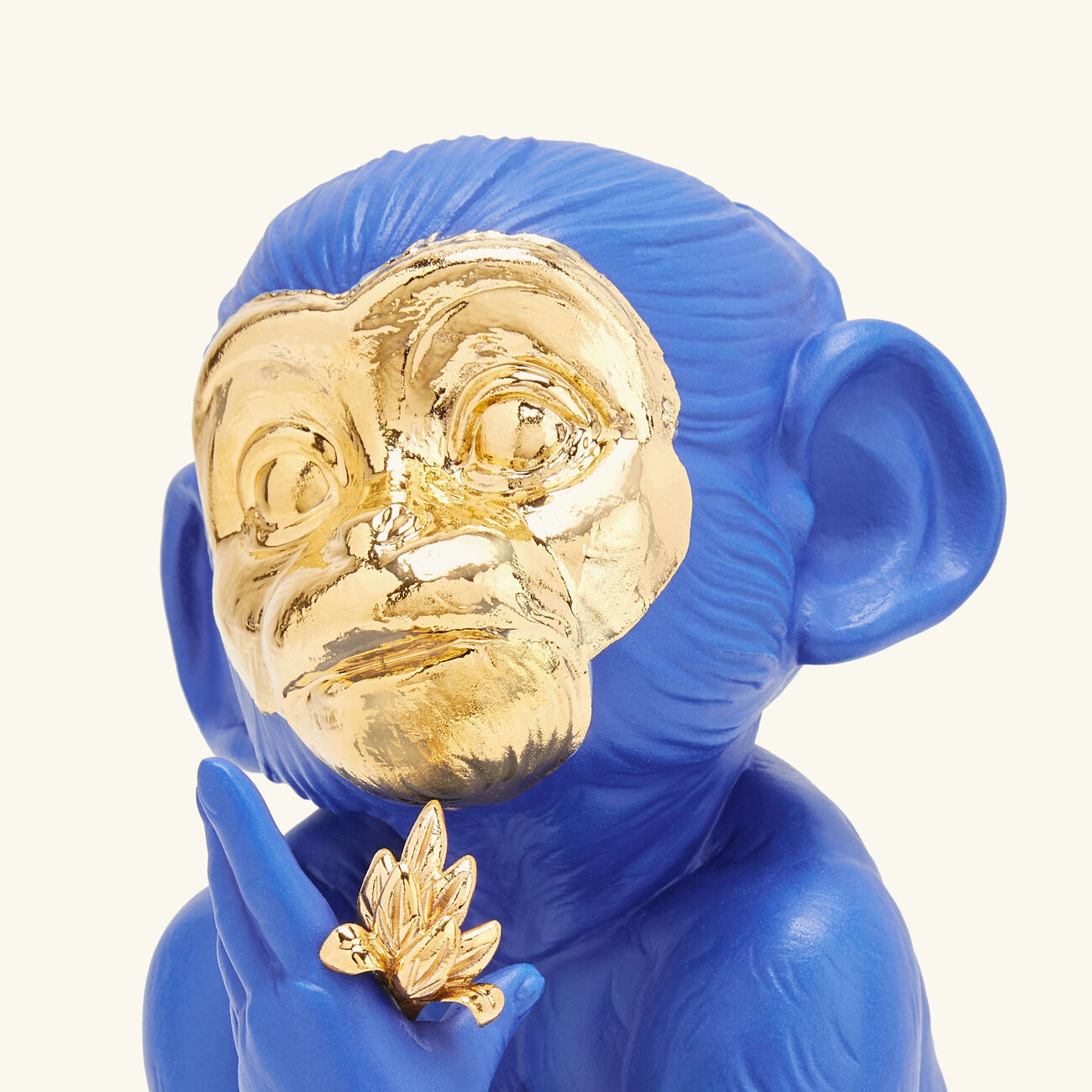 lladro little monkey sculpture small blue