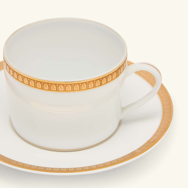 Malmaison Tea Cup & Saucer Gold christofle malmaison tea cup saucer gold