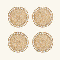 kim seybert bevel coasters gold set of 4