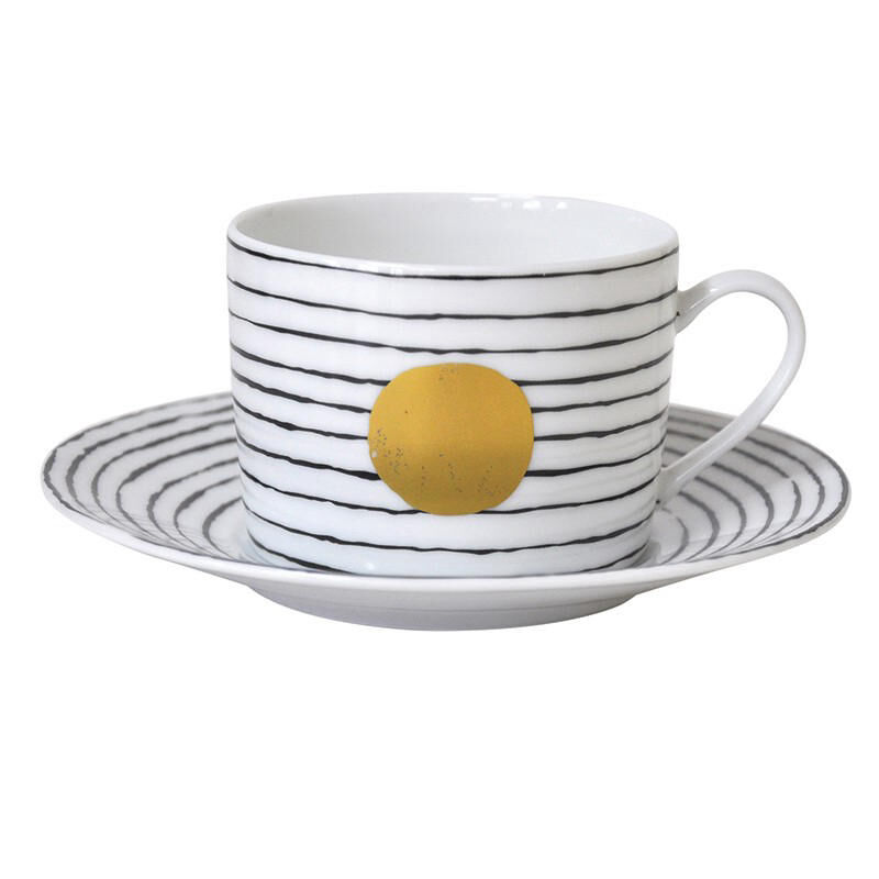 Aboro Tea Cup And Saucer, large