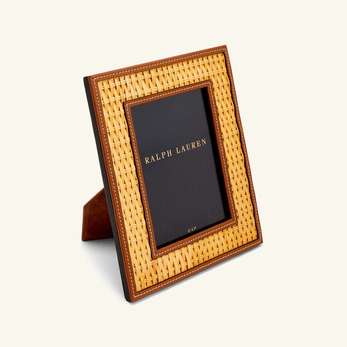 ralph lauren home bailey picture frame brown 12x17cm