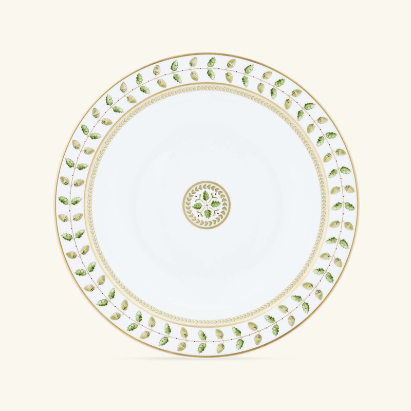 bernardaud constance deep dish round green 29cm