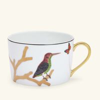 bernardaud aux oiseaux tea cup saucer gold set of 2