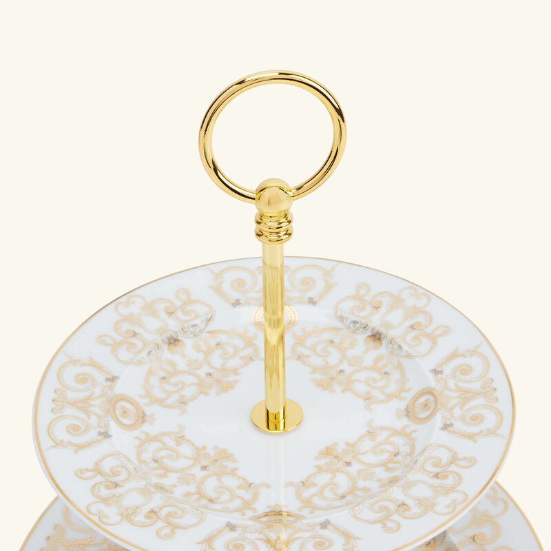 versace medusa gala etagere cake stand white